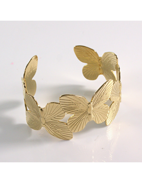 Bransoletka na rękę złota motyle stal chirurgiczna Lolita Akcesoria