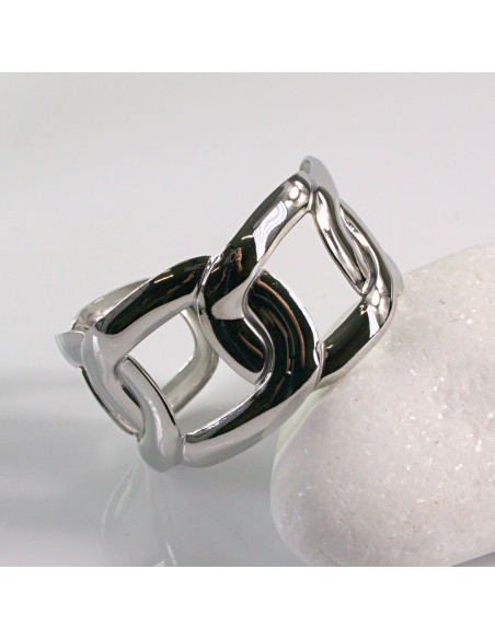 Bransoletka na rękę srebrna łańcuch stal chirurgiczna Lolita Akcesoria