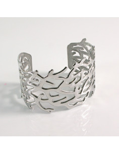 Bransoletka na rękę srebrna pnącza stal chirurgiczna...