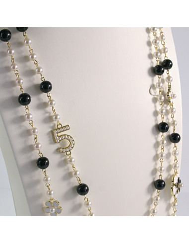 Naszyjnik ze stali chirurgicznej złoty z...