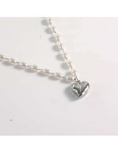 Naszyjnik ze stali chirurgicznej srebrny...