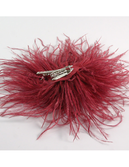 KWIAT BROSZKA Z PIÓR PRZYPINKA PUSZEK PIÓRA LOLITA AKCESORIA 12-14 CM