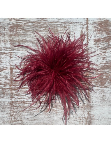 KWIAT BROSZKA Z PIÓR PRZYPINKA PUSZEK PIÓRA...