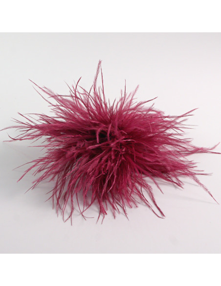 KWIAT Z PIÓR BROSZKA PRZYPINKA PIÓRA PUSZEK LOLITA AKCESORIA 14 CM