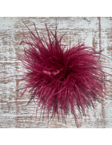 KWIAT Z PIÓR BROSZKA PRZYPINKA PIÓRA PUSZEK...