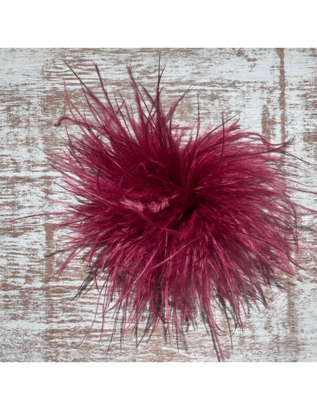KWIAT Z PIÓR BROSZKA PRZYPINKA PIÓRA PUSZEK LOLITA AKCESORIA 14 CM