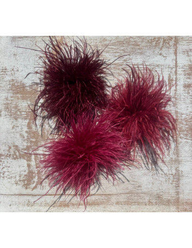 KWIAT Z PIÓR BROSZKA PRZYPINKA PIÓRA PUSZEK...