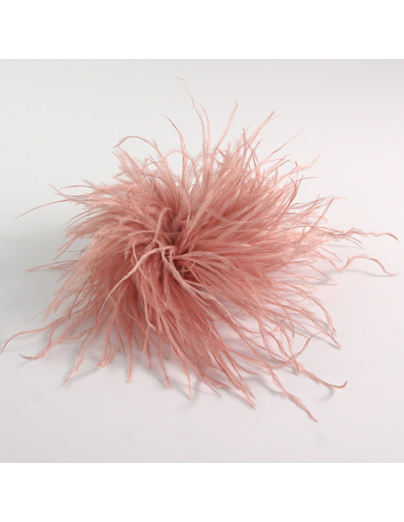 KWIAT Z PIÓR BROSZKA PRZYPINKA PIÓRA PUSZEK LOLITA AKCESORIA 14 CM