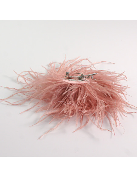 KWIAT Z PIÓR BROSZKA PRZYPINKA PIÓRA PUSZEK LOLITA AKCESORIA 14 CM