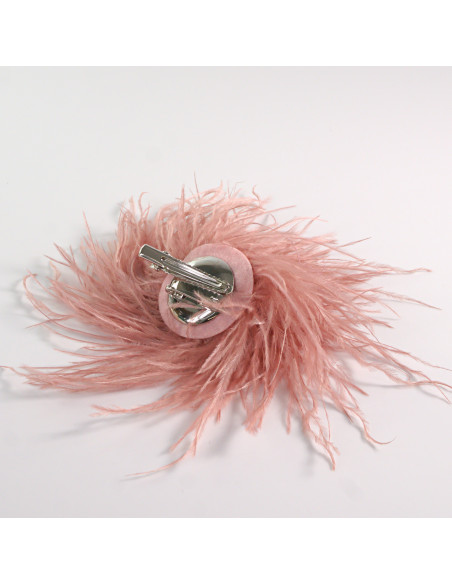 KWIAT Z PIÓR BROSZKA PRZYPINKA PIÓRA PUSZEK LOLITA AKCESORIA 14 CM