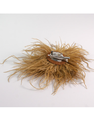 KWIAT Z PIÓR BROSZKA PRZYPINKA PIÓRA PUSZEK...