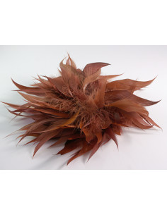 KWIAT Z PIÓR BROSZKA PRZYPINKA PIÓRA PUSZEK LOLITA...