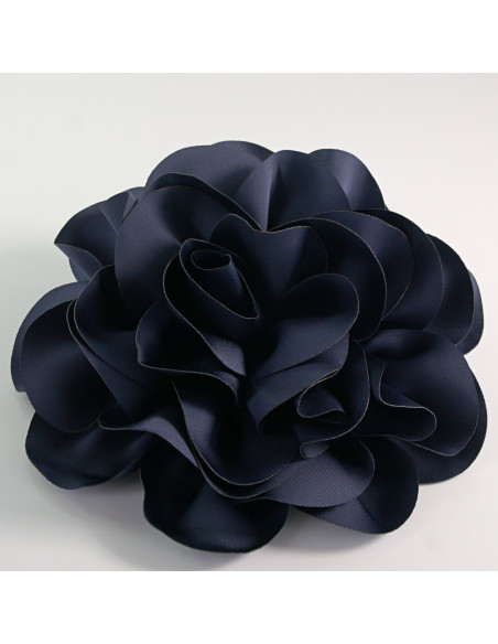 KWIAT Z MATERIAŁU RÓŻA BROSZKA PRZYPINKA LOLITA AKCESORIA 17 cm XL GRANAT