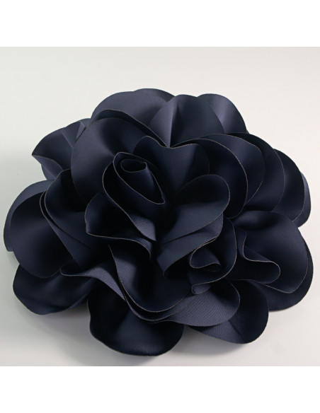 KWIAT Z MATERIAŁU RÓŻA BROSZKA PRZYPINKA LOLITA AKCESORIA 17 cm XL GRANAT