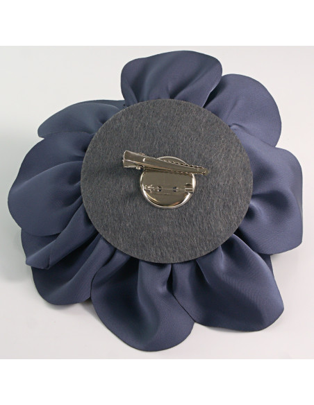 KWIAT Z MATERIAŁU RÓŻA BROSZKA PRZYPINKA LOLITA AKCESORIA 17 cm XL GRANAT