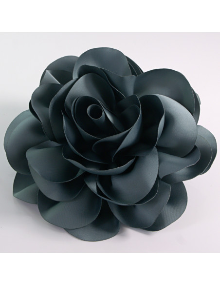 KWIAT Z MATERIAŁU RÓŻA BROSZKA PRZYPINKA LOLITA AKCESORIA 17 cm XL