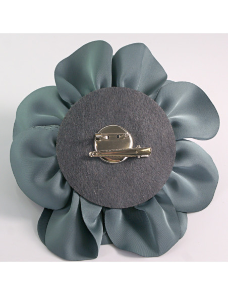 KWIAT Z MATERIAŁU RÓŻA BROSZKA PRZYPINKA LOLITA AKCESORIA 17 cm XL