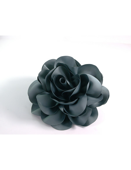 KWIAT Z MATERIAŁU RÓŻA BROSZKA PRZYPINKA LOLITA AKCESORIA 17 cm XL