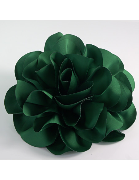 KWIAT Z MATERIAŁU RÓŻA BROSZKA PRZYPINKA LOLITA AKCESORIA 17 cm XL ZIELONY