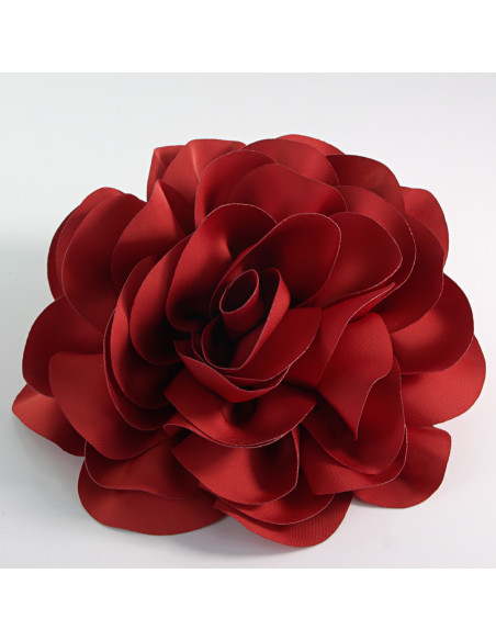 KWIAT Z MATERIAŁU RÓŻA BROSZKA PRZYPINKA LOLITA AKCESORIA 17 cm XL