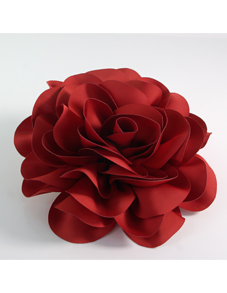 KWIAT Z MATERIAŁU RÓŻA BROSZKA PRZYPINKA LOLITA AKCESORIA 17 cm XL