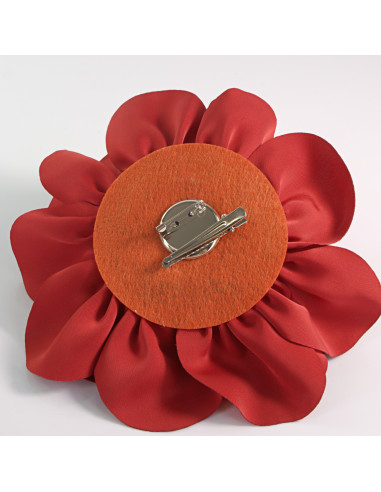 KWIAT Z MATERIAŁU RÓŻA BROSZKA PRZYPINKA LOLITA...