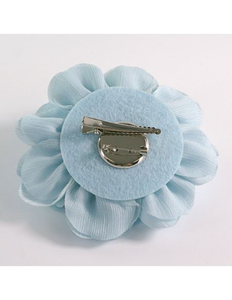 KWIAT Z MATERIAŁU RÓŻA BROSZKA PRZYPINKA LOLITA AKCESORIA 12 CM