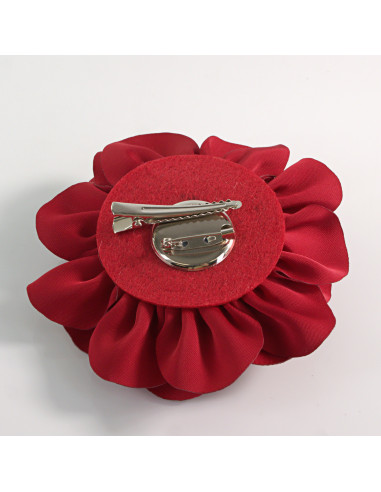 KWIAT Z MATERIAŁU RÓŻA BROSZKA PRZYPINKA LOLITA...