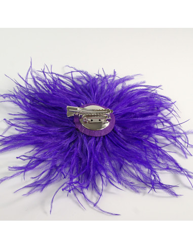KWIAT BROSZKA Z PIÓR PRZYPINKA PUSZEK PIÓRA...