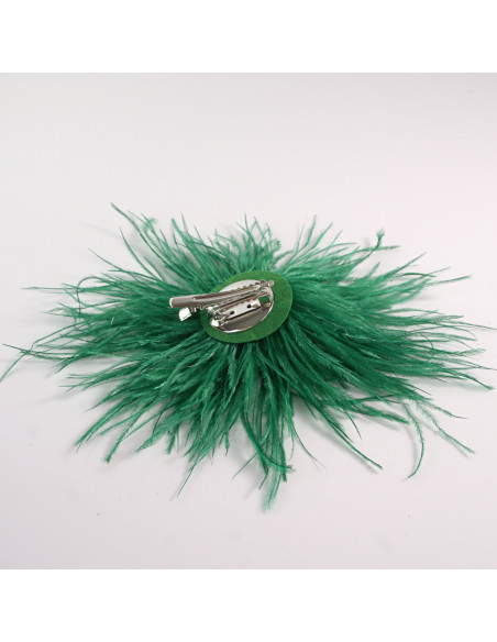 KWIAT BROSZKA Z PIÓR PRZYPINKA PUSZEK PIÓRA LOLITA AKCESORIA 14 CM