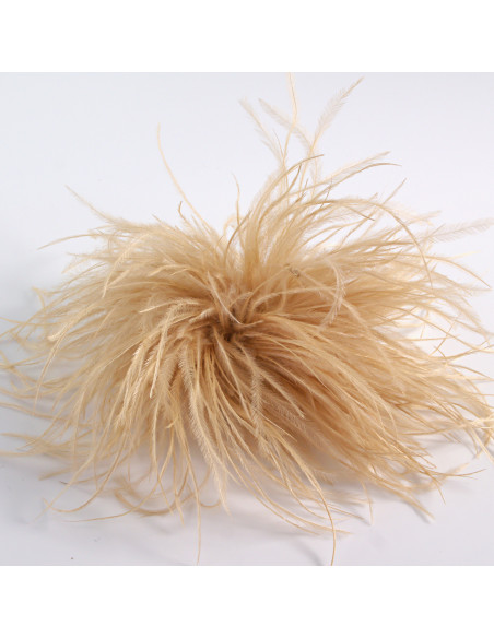 KWIAT BROSZKA Z PIÓR PRZYPINKA PUSZEK PIÓRA LOLITA AKCESORIA 14 CM