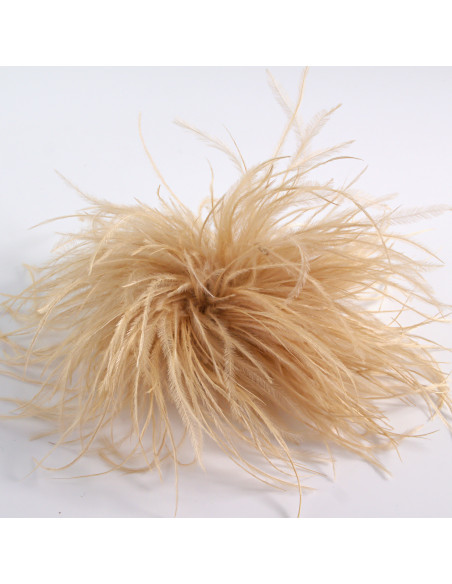 KWIAT BROSZKA Z PIÓR PRZYPINKA PUSZEK PIÓRA LOLITA AKCESORIA 14 CM