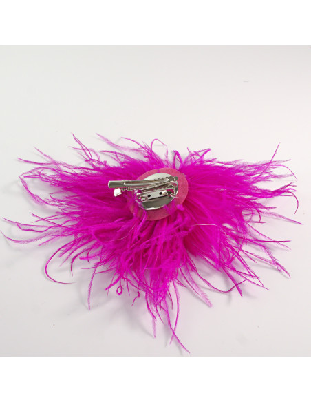 KWIAT BROSZKA Z PIÓR PRZYPINKA PUSZEK PIÓRA LOLITA AKCESORIA 14 CM