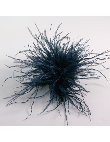 KWIAT BROSZKA Z PIÓR PRZYPINKA PUSZEK PIÓRA LOLITA AKCESORIA 14 CM GRANAT