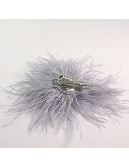KWIAT BROSZKA Z PIÓR PRZYPINKA PUSZEK PIÓRA LOLITA AKCESORIA 14 CM