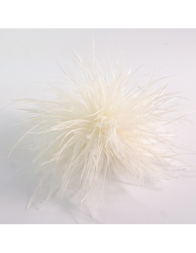 KWIAT BROSZKA Z PIÓR PRZYPINKA PUSZEK PIÓRA...