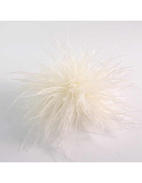 KWIAT BROSZKA Z PIÓR PRZYPINKA PUSZEK PIÓRA LOLITA AKCESORIA 14 CM