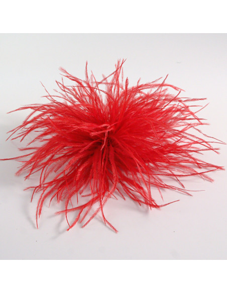 KWIAT BROSZKA Z PIÓR PRZYPINKA PUSZEK PIÓRA LOLITA AKCESORIA 14 CM