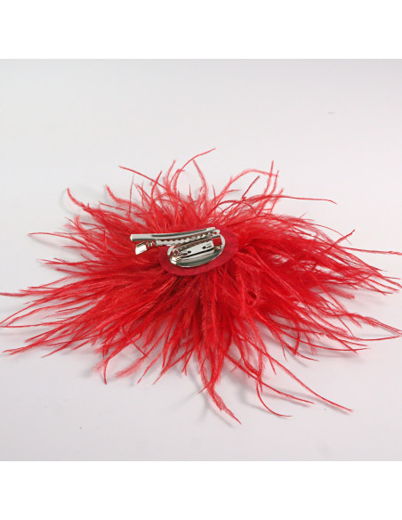 KWIAT BROSZKA Z PIÓR PRZYPINKA PUSZEK PIÓRA LOLITA AKCESORIA 14 CM