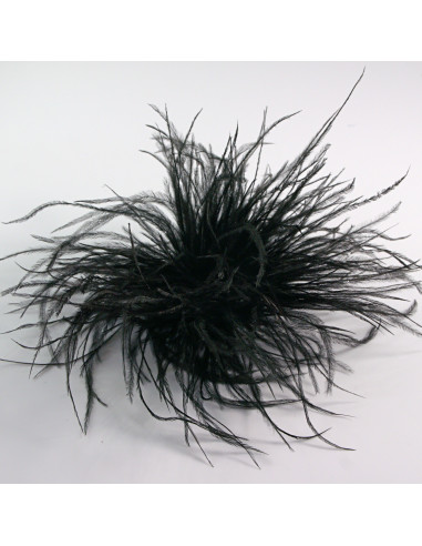 KWIAT BROSZKA Z PIÓR PRZYPINKA PUSZEK PIÓRA...