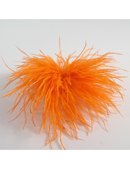 KWIAT BROSZKA Z PIÓR PRZYPINKA PUSZEK PIÓRA LOLITA AKCESORIA 14 CM