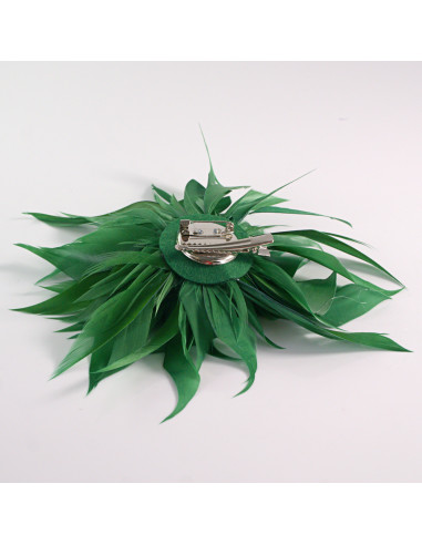 KWIAT BROSZKA Z PIÓR PRZYPINKA PUSZEK PIÓRA...