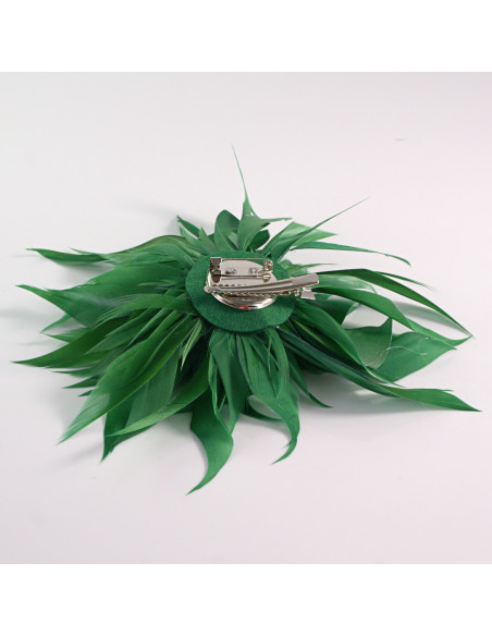 KWIAT BROSZKA Z PIÓR PRZYPINKA PUSZEK PIÓRA LOLITA AKCESORIA 14 CM