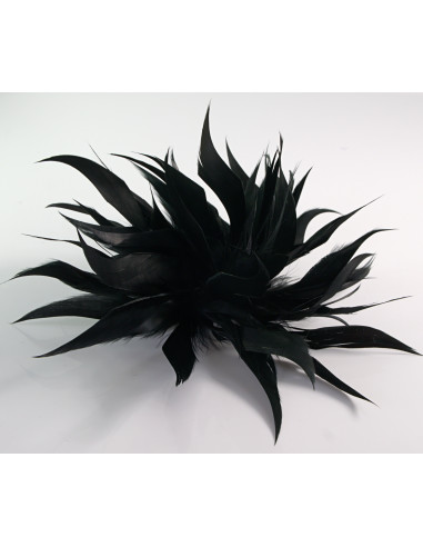 KWIAT Z PIÓR BROSZKA PRZYPINKA PIÓRA PUSZEK...