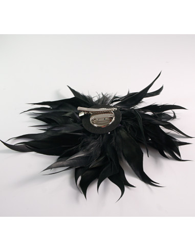 KWIAT Z PIÓR BROSZKA PRZYPINKA PIÓRA PUSZEK...