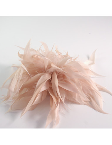 KWIAT Z PIÓR BROSZKA PRZYPINKA PIÓRA PUSZEK...