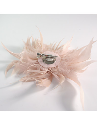 KWIAT Z PIÓR BROSZKA PRZYPINKA PIÓRA PUSZEK...