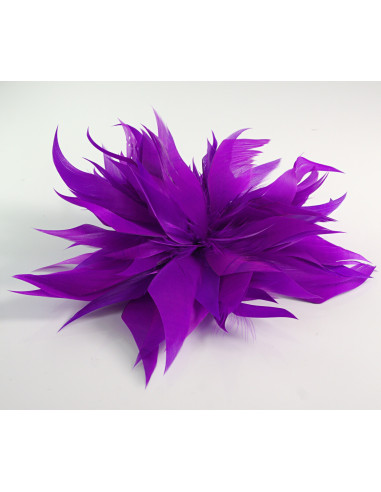 KWIAT Z PIÓR BROSZKA PRZYPINKA PIÓRA PUSZEK...