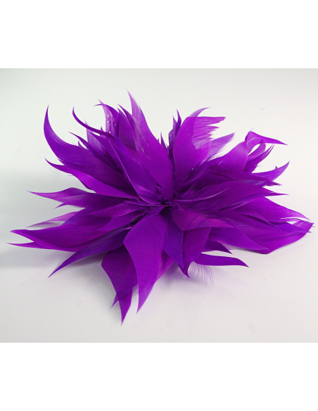 KWIAT Z PIÓR BROSZKA PRZYPINKA PIÓRA PUSZEK LOLITA AKCESORIA 16 CM