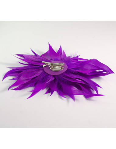 KWIAT Z PIÓR BROSZKA PRZYPINKA PIÓRA PUSZEK...